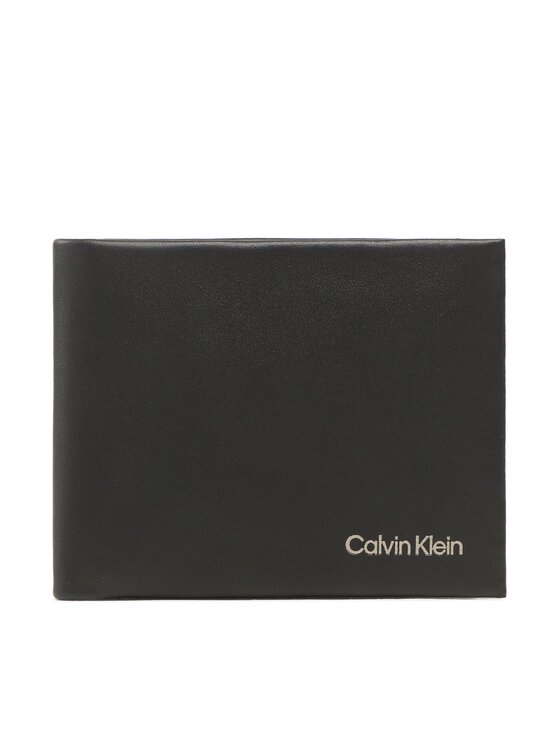 Calvin Klein Calvin Klein Duży Portfel Męski Ck Concise Bifold 6Cc W/Bill K50K510597 Czarny
