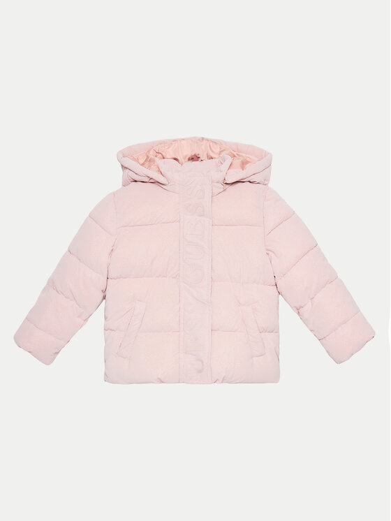 Guess Guess Пухено яке K4BL01 WGIW0 Розов Regular Fit