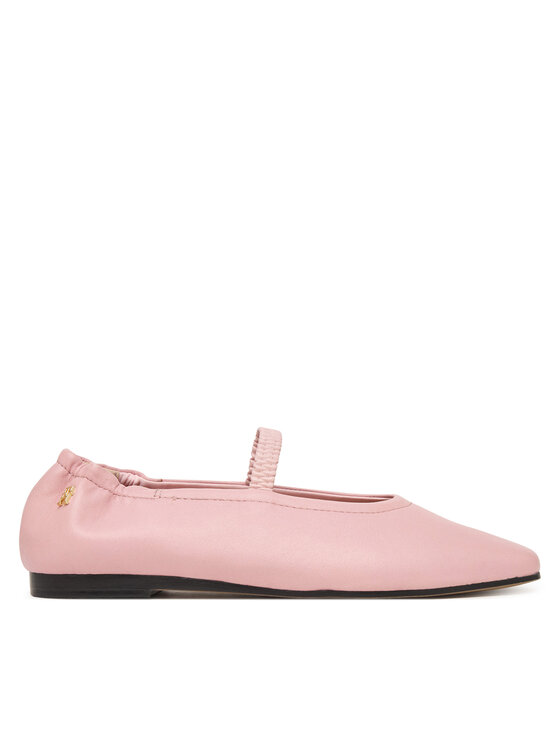 Tommy Hilfiger Tommy Hilfiger Balerinos Soft Leather Ellastic Ballerina FW0FW09245 Rožinė