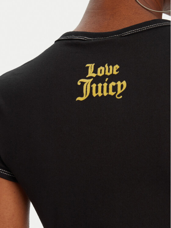 Juicy Couture Juicy Couture Tricou JCNCT225460 Negru Regular Fit