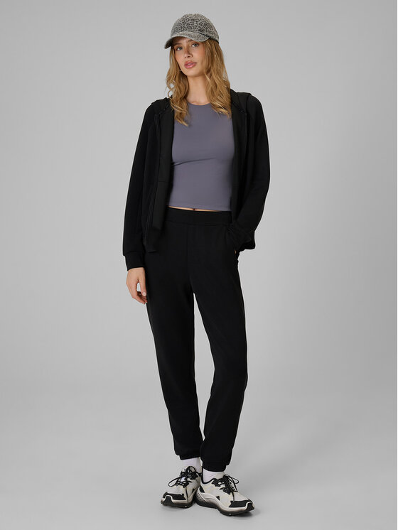4F 4F Bluza ESSENTIAL Czarny Regular Fit