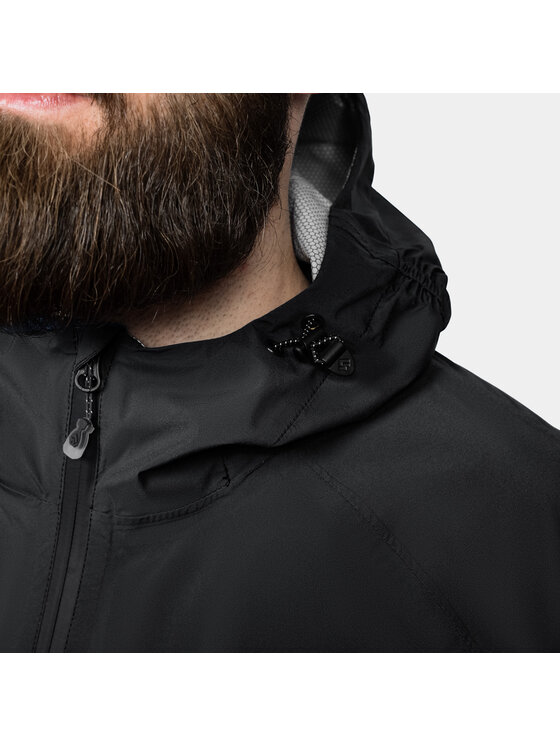 Alpinus Alpinus Kurtka przeciwdeszczowa Girdiman Czarny Regular Fit