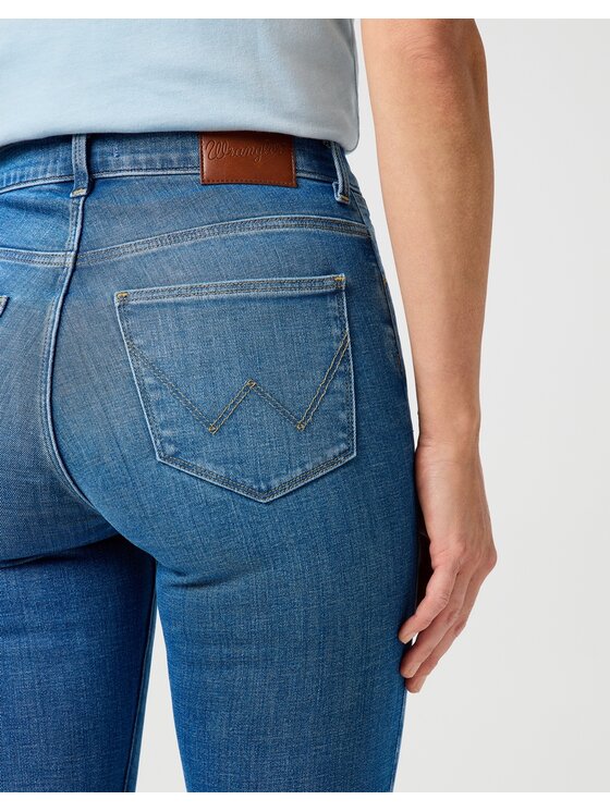 Wrangler Wrangler Jeansy SLIM Niebieski Slim Fit