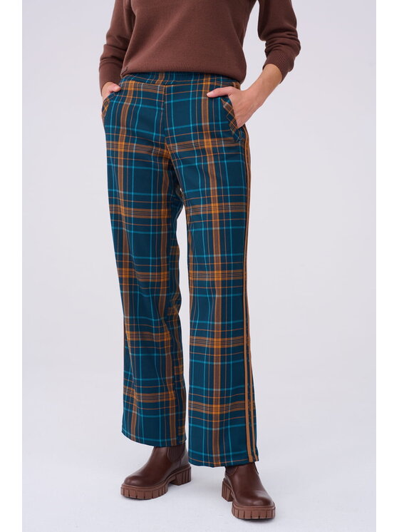 blue shadow blue shadow Spodnie damskie Blero BS G117 Kolorowy Standard Fit