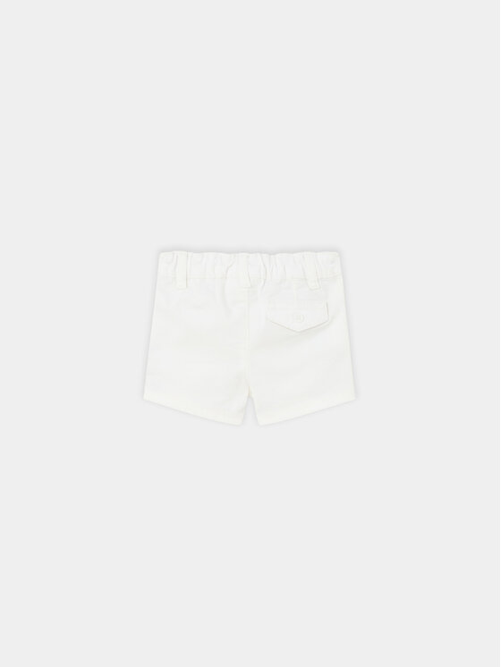 Mayoral Mayoral Pantalon scurți din material 201 Alb Regular Fit