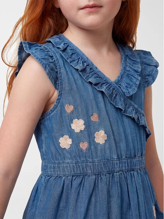 Guess Kids Guess Kids Sukienka codzienna 182568 Niebieski Classic Fit