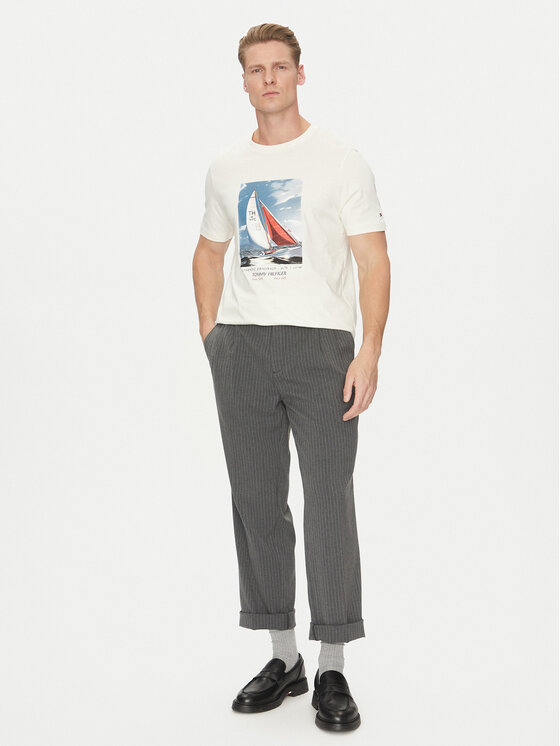 Tommy Hilfiger Tommy Hilfiger T-särk Color Photo Print MW0MW38615 Beež Regular Fit