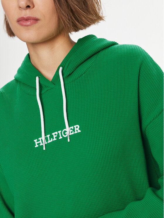 Felpa tommy hilfiger verde acqua discount