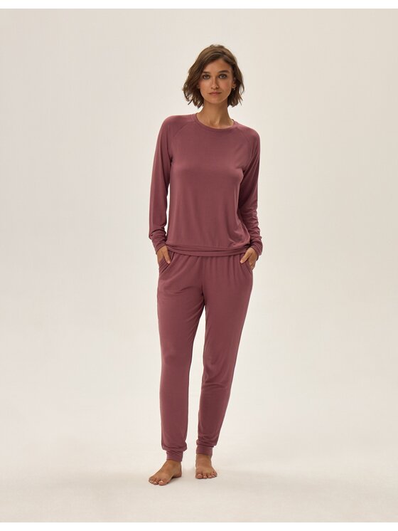 Esotiq Esotiq Piżama 42064 Fioletowy Regular Fit