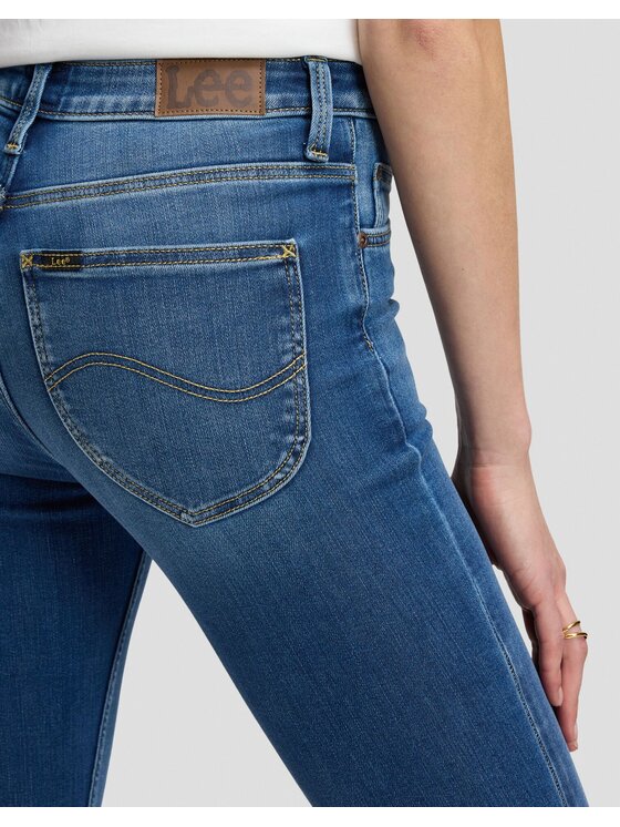 Lee Lee Jeansy SCARLETT HIGH Niebieski Skinny Fit