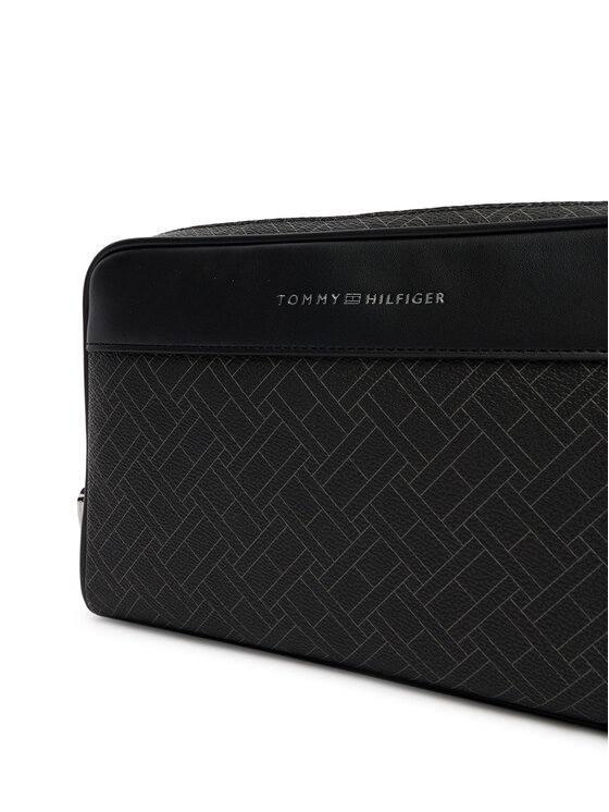 Tommy Hilfiger Tommy Hilfiger Kosmetyczka Th Flag Monogram Pouch AM0AM14146 Czarny