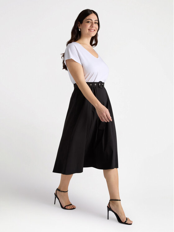 Fiorella Rubino Fiorella Rubino Vestito da giorno 7448L101131N0Z3 Nero A-Line Fit