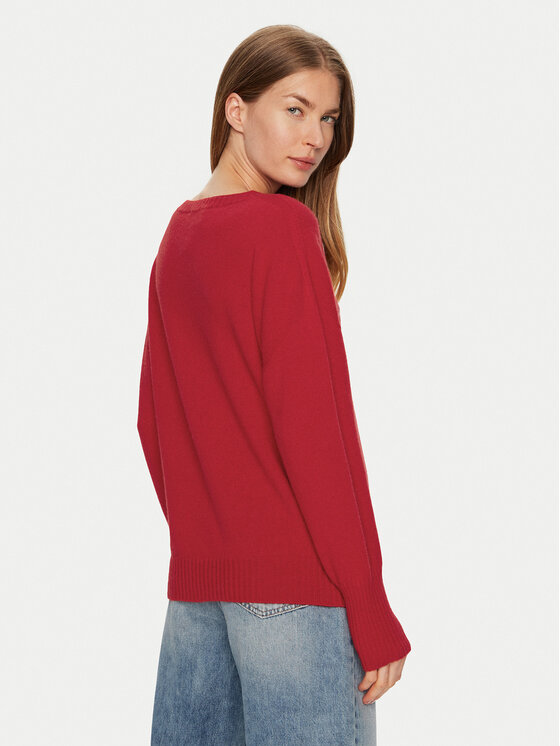 ViCOLO ViCOLO Pulover 77034S Rdeča Regular Fit