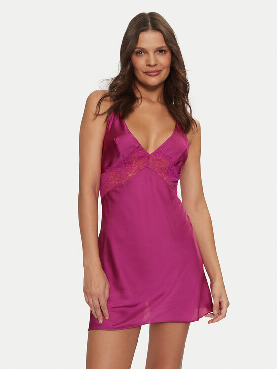 Hunkemöller Hunkemöller Camicia da notte Nina 206648 Rosa Regular Fit