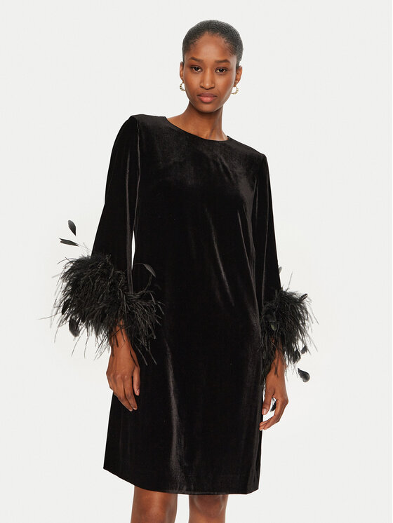 Luisa Spagnoli Luisa Spagnoli Coctailkleid Ghiro 541512 Schwarz Regular Fit