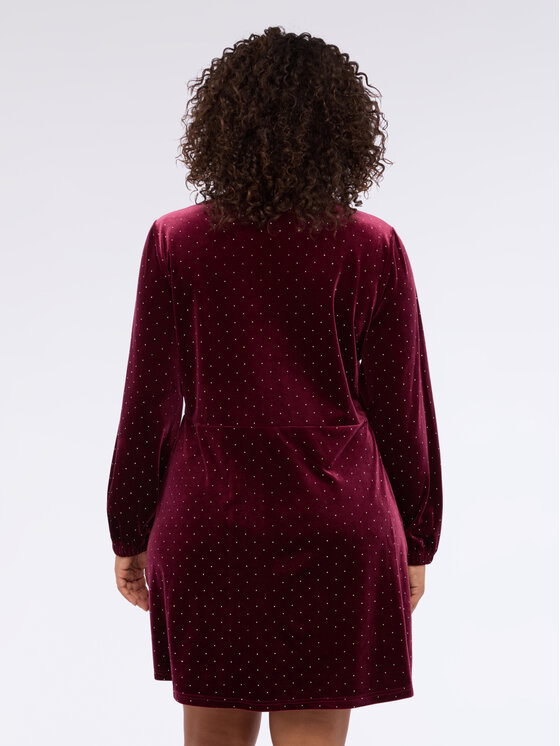 Fiorella Rubino Fiorella Rubino Sukienka codzienna 7053T001728N036 Bordowy A-Line Fit