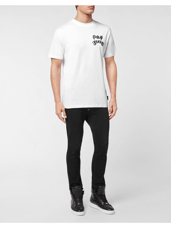 PHILIPP PLEIN PHILIPP PLEIN T-Shirt 14061 Bílá Regular Fit