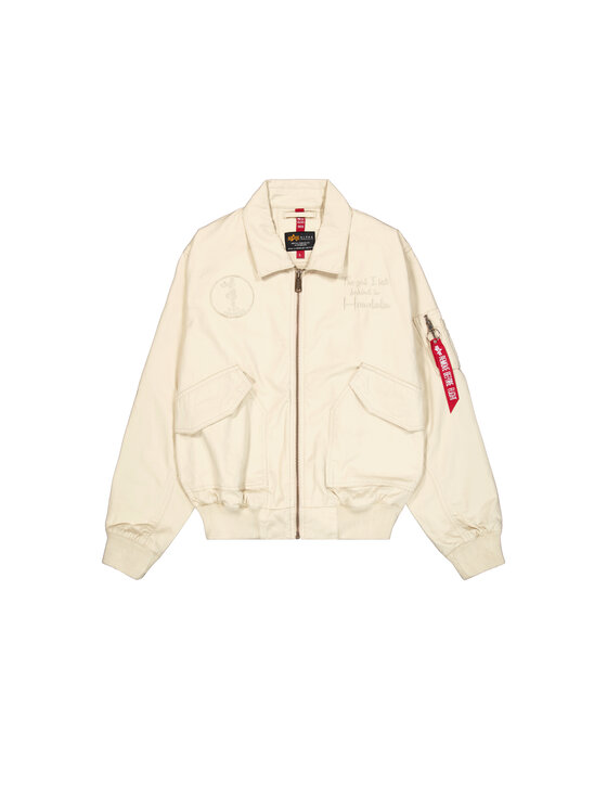 Alpha Industries Alpha Industries Kurtka bomber CWU-45 Canvas Honolulu Light Bomber Jacket Beżowy Regular Fit