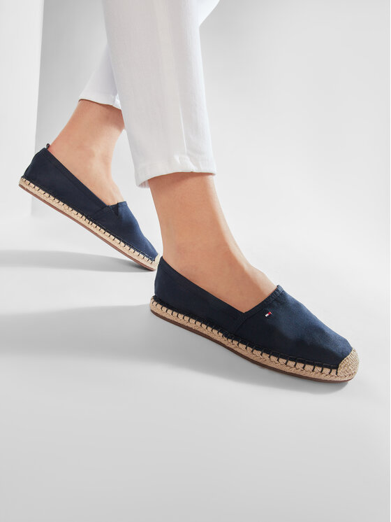 Tommy Hilfiger Tommy Hilfiger Espadrillid Basic Tommy Flat Espadrille FW0FW04827 Tumesinine