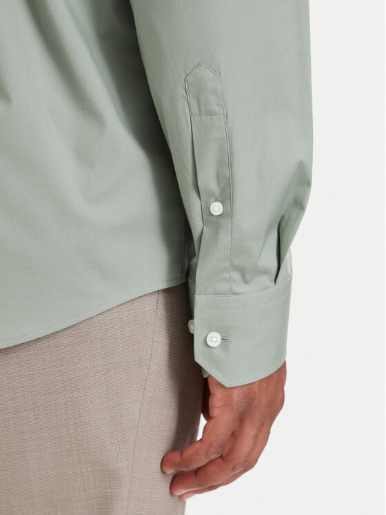 BOSS BOSS Krekls 50473265 Gaiši zaļa Regular Fit
