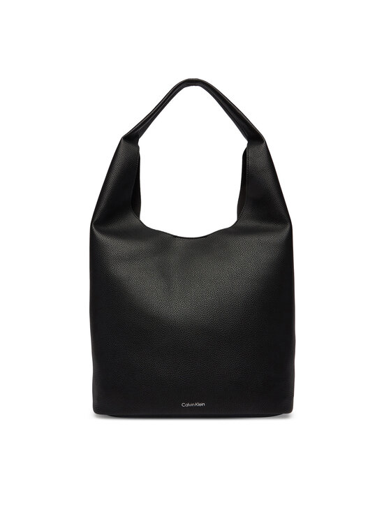 Calvin Klein Calvin Klein Geantă Slouchy Pebble Medium Bag LV04F3596G Negru