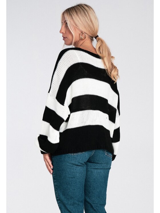 FIGL FIGL Sweter M1244 Czarny Regular Fit