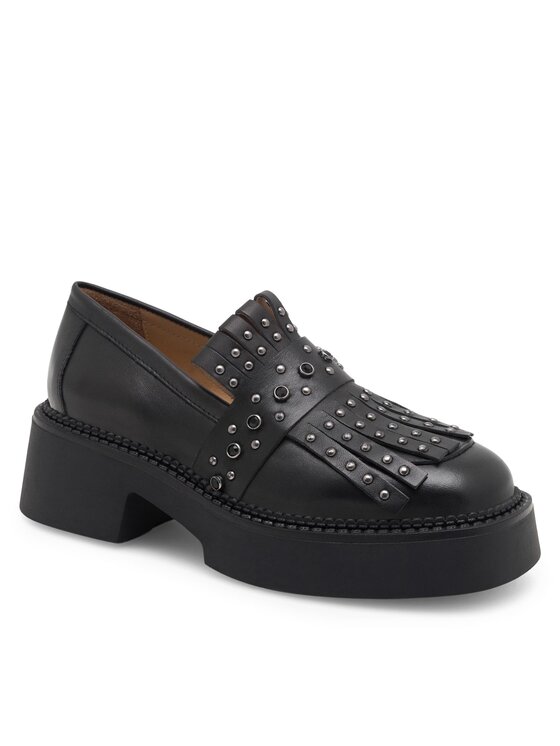 Eva Minge Eva Minge Loaferice LAGOA-24755 Crna