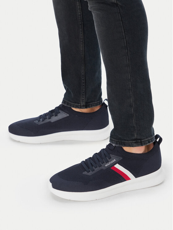 Tommy Hilfiger Tenisice Lightweight Knitted Runner FM0FM05756 Tamnoplava