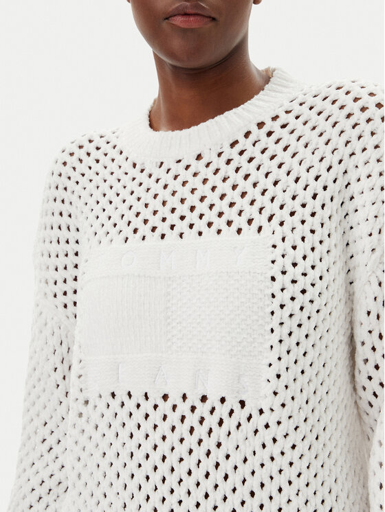Tommy Jeans Tommy Jeans Sweater DW0DW20262 Ekru Relaxed Fit