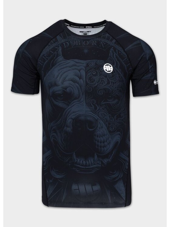 PITBULL PITBULL Koszulka techniczna PITBULL WORLD Czarny Regular Fit