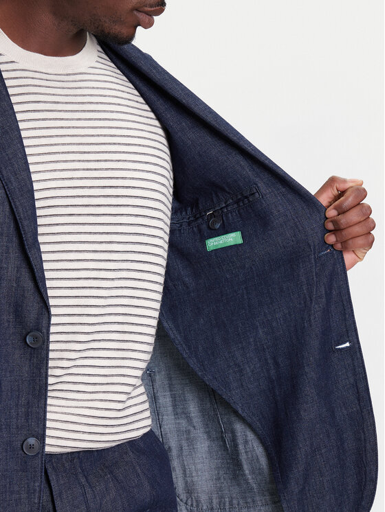 United Colors Of Benetton United Colors Of Benetton Giacca da abito 20QFUW01X Blu scuro Regular Fit