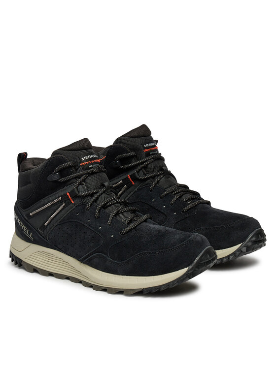 Merrell Merrell Pohodni čevlji Wildwood Mid Ltr Wp J068027 Črna