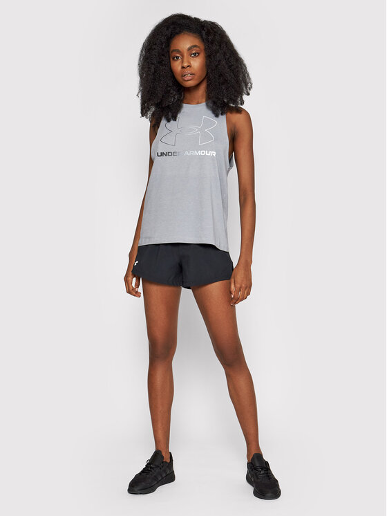 Under Armour Under Armour Top Sportstyle Graphic Tank 1356297 Szary Regular Fit