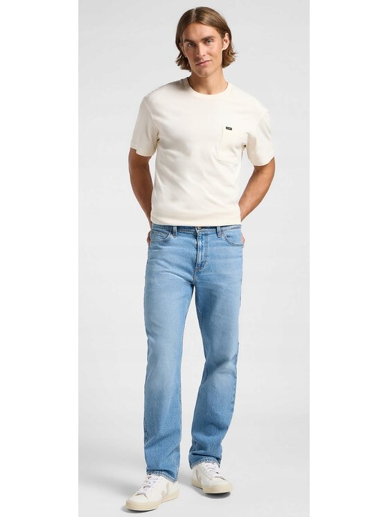 Lee Lee Jeansy West Niebieski Relaxed Fit