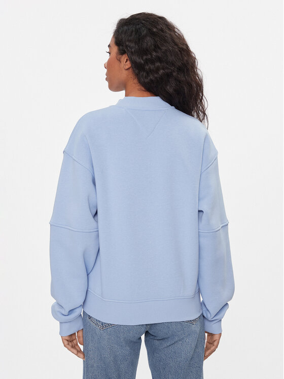 Tommy Jeans Tommy Jeans Mikina Tjw Zip Thru Bomber DW0DW17957 Světle modrá Regular Fit