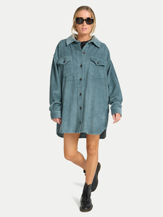 Billabong Billabong Haljina košulja Winter Ocean EBJWD00149 Plava Boxy Fit