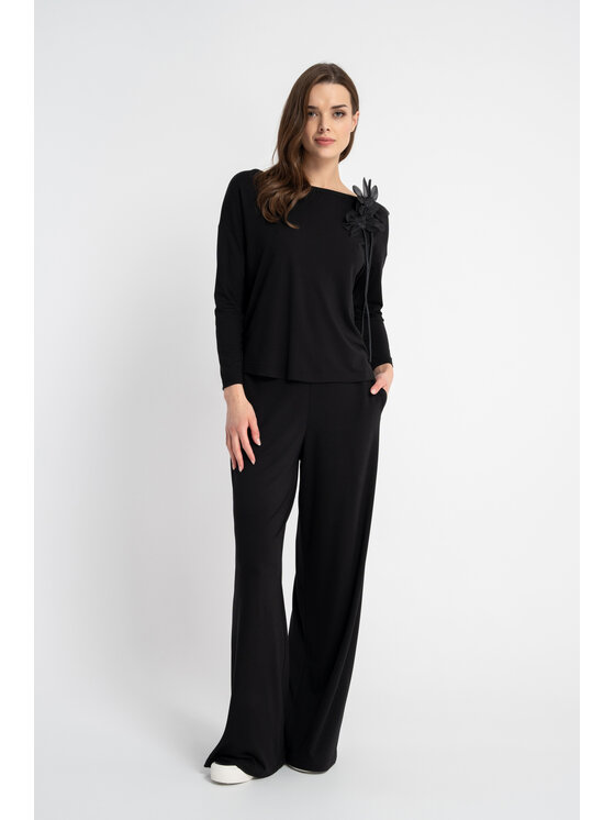 CLICK CLICK Μπλουζάκι 10-6854 Μαύρο Regular Fit