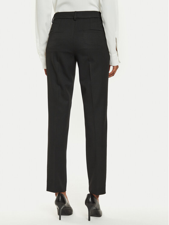 Marella Marella Bavlnené nohavice Sofocle 2423136182 Čierna Regular Fit