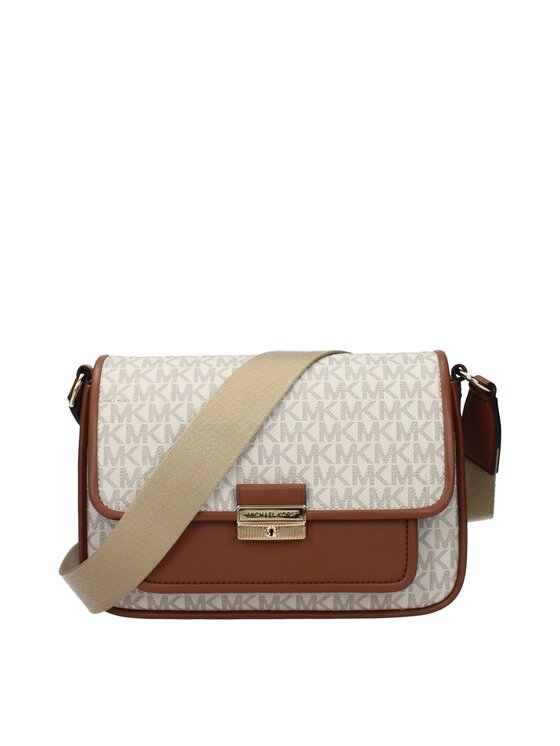 Michael Kors Michael Kors Torebka Beige Fabric Crossbody Beżowy