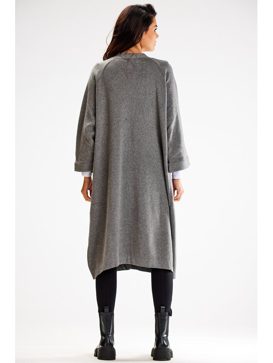 Awama Awama Svetr A617 Šedá Basic Fit