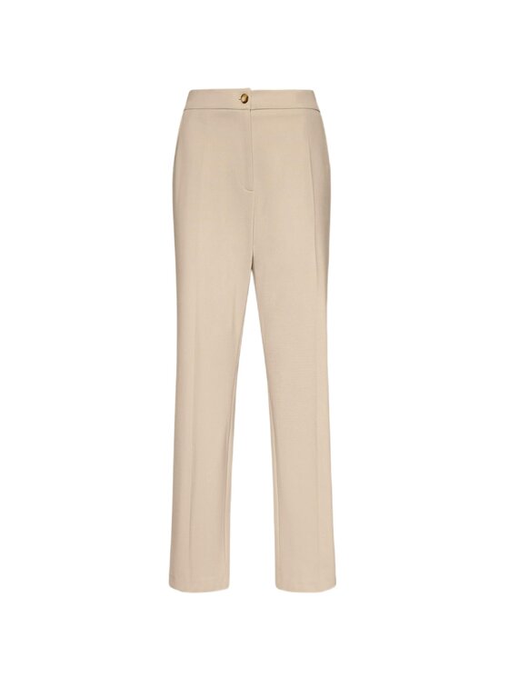 Elena Mirò Elena Mirò Spodnie materiałowe P800P000575N052 Kremowy Slim Fit
