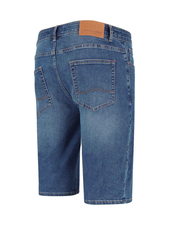Volcano Volcano Szorty jeansowe D-MIST Granatowy Regular Fit
