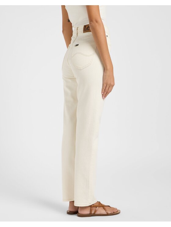 Lee Lee Jeansy Carol Biały Mom Fit