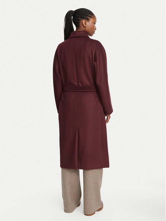Weekend Max Mara Weekend Max Mara Villane mantel Resina 2625016102 Bordoopunane Regular Fit