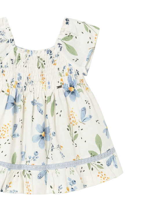 Mayoral Mayoral Kleid für den Alltag 1992 Écru Regular Fit