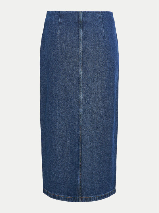 Vila Vila Farmer szoknya Sym 14099725 Kék Regular Fit