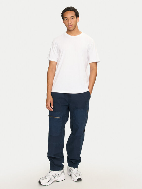 Tommy Jeans Tommy Jeans Medžiaginės kelnės Aiden DM0DM19497 Tamsiai mėlyna Tapered Fit