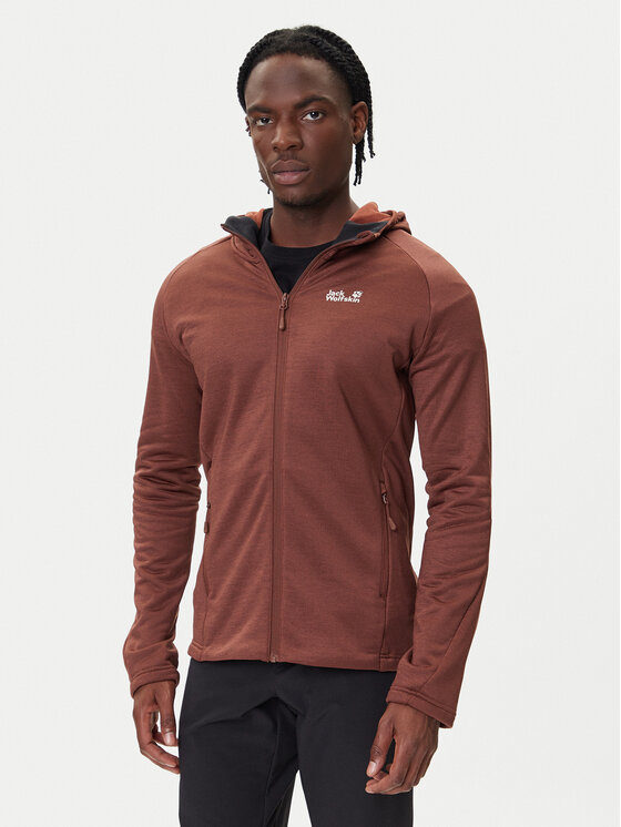 Jack Wolfskin Jack Wolfskin Fliso džemperis Peak District A65272 Ruda Regular Fit