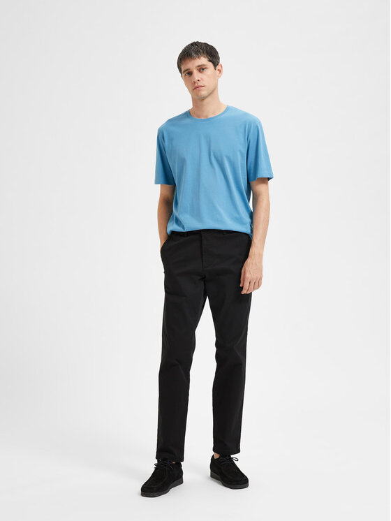 Selected Homme Selected Homme Chino kalhoty New 16087663 Černá Slim Fit