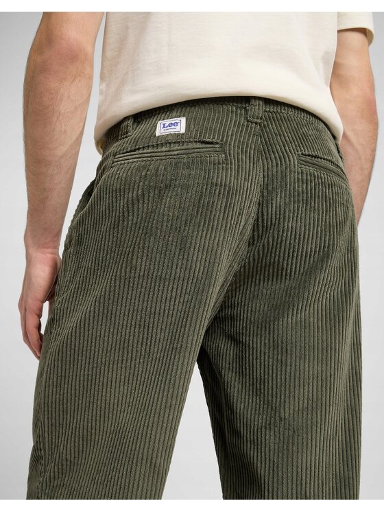 Lee Lee Chinosy Loose Workwear Chino Zielony Chino Fit